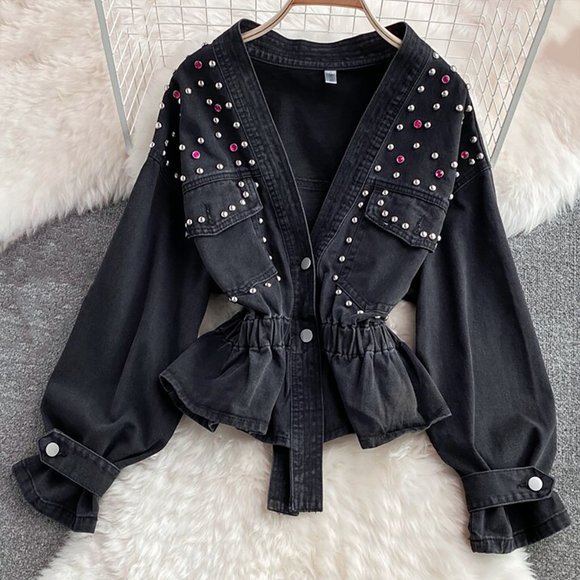 Studded Denim Jacket! - Picture 1 of 11